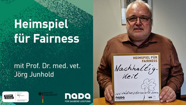 Heimspiel für Fairness mit Prof. Dr. med. vet. Jörg Junhold