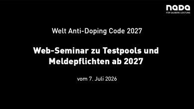 Vorschaubild für das Video zu einem Web-Seminar der NADA.