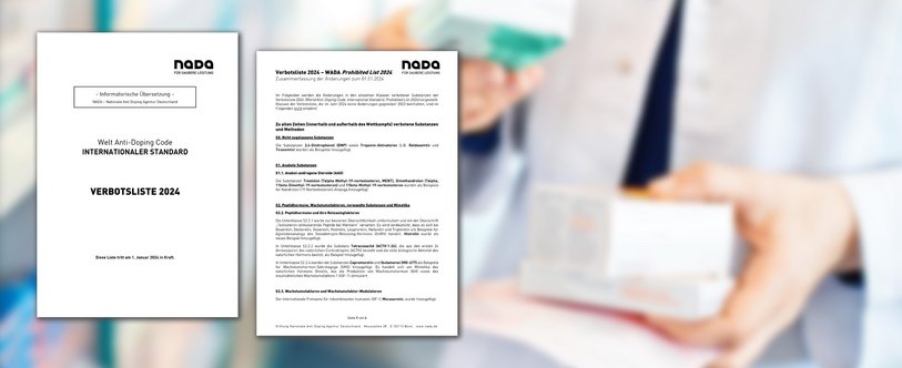 WADA-Verbotsliste 2024 ins Deutsche übersetzt