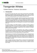 TUE Physician Guidelines - Transgender Athletes