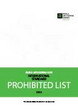 2022 WADA Prohibited List (Verbotsliste)