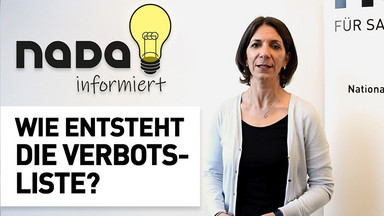 #NADAinformiert-Folge mit dem Titel: Wie entsteht die Verbotsliste?