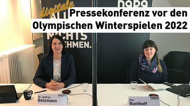 Aufzeichnung der digitalen Pressekonferenz zu den Olympischen Winterspielen 2022