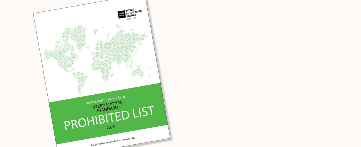 Die Verbotsliste 2022 der WADA.